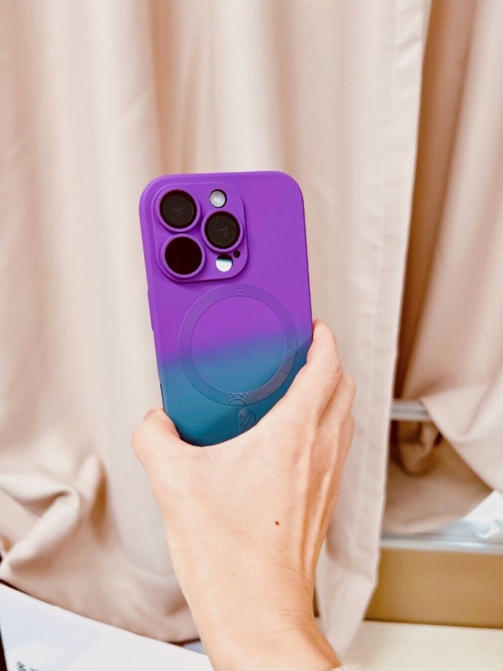 Purple-Teal Gradient MagSafe Case